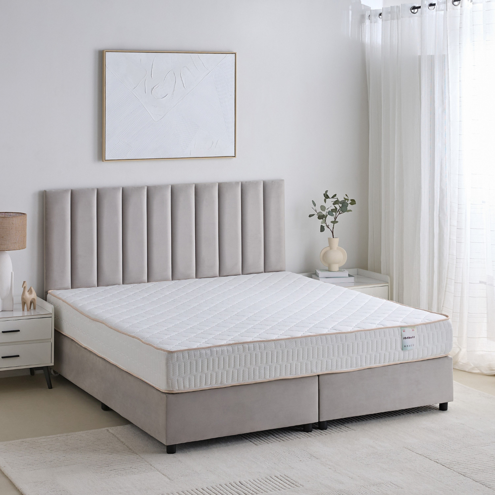 Super King Medium-Firm Mattress with Bonnell Springs & Anti-Allergen Treatment-GCC Home Center