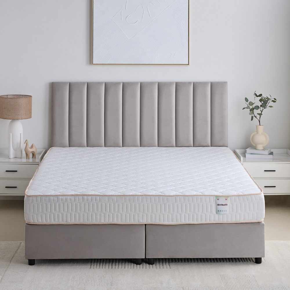 Super King Medium-Firm Mattress with Bonnell Springs & Anti-Allergen Treatment-GCC Home Center