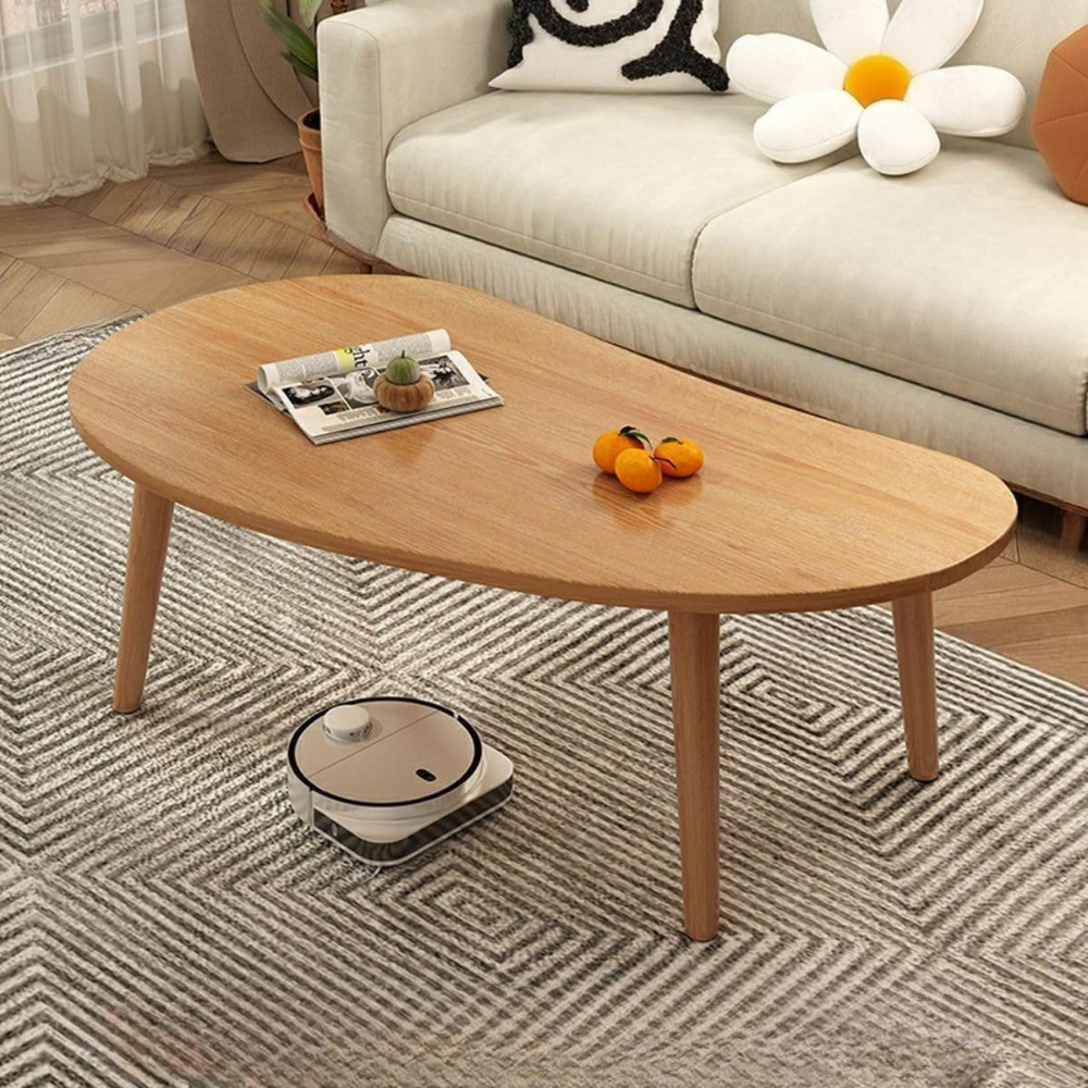 Modern Minimalist Coffee Table – Sturdy Wooden Frame with Large Storage, Eco-Friendly Finish (100CM-F)-GCC Home Center