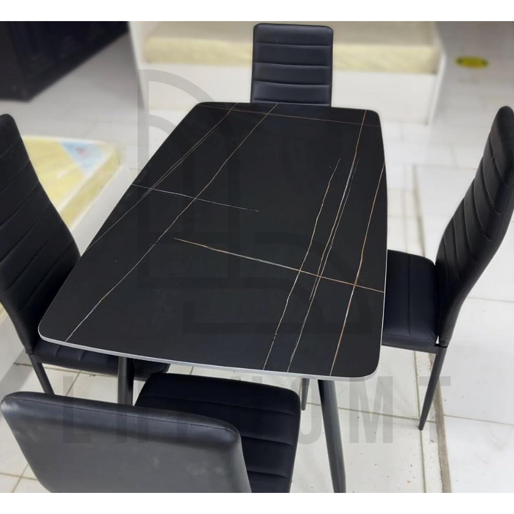 5-Piece Modern Dining Table Set with Rectangular Table & 4 Chairs – Sleek, Durable Design for Home & Dining Room-GCC Home Center