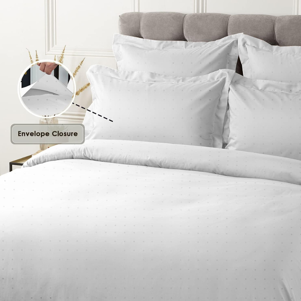 Luxury Oxford King Pillowcases - 100% Cotton, 600 Thread Count, Set of 2-GCC Home Center