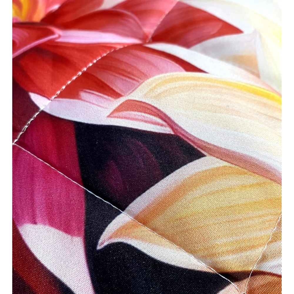 All-Season Floral Quilt bedspread– Soft & Durable Polyester Bedding with Two Pillowcases-GCC Home Center