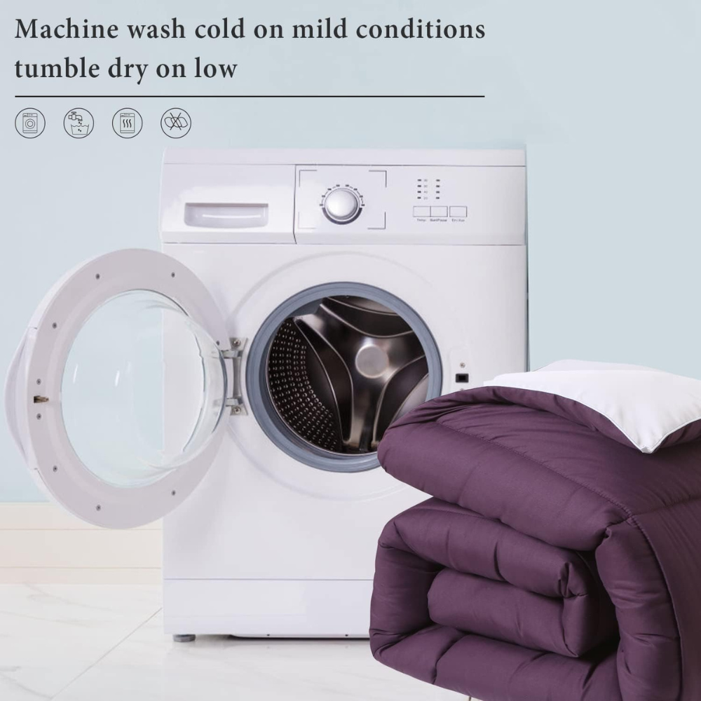 Modern Reversible Lightweight Comforter – Breathable, All-Season Down Alternative Blanket for Ultimate Comfort-GCC Home Center