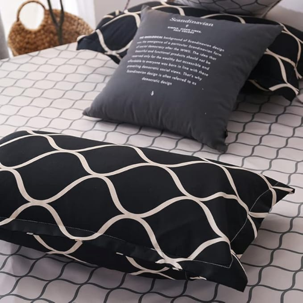 Luxurious 6-Piece Bedding Set – Ultra Soft Duvet Cover, Fitted Sheet & Pillowcases for a Stylish Bedroom Refresh-GCC Home Center