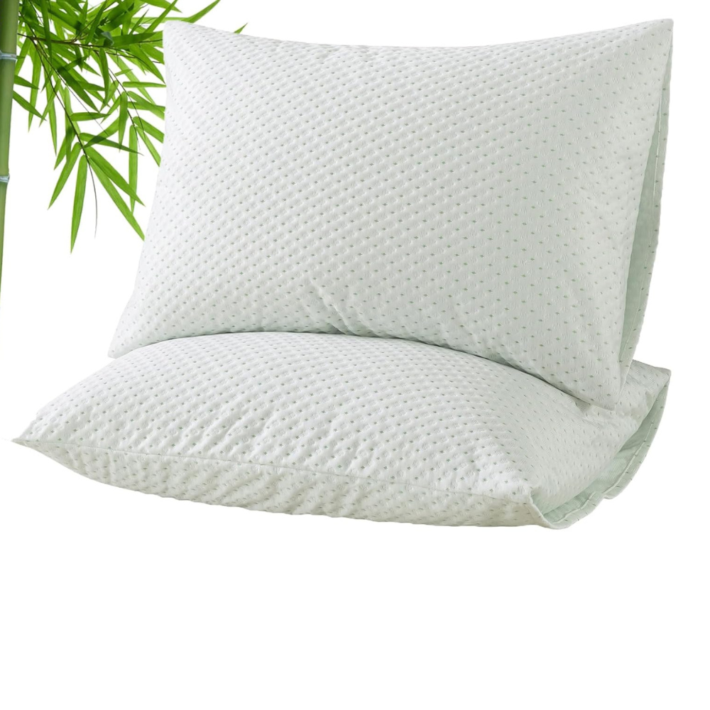 Quilted Microfiber Pillow Protectors with Zipper – Pack of 4, Breathable & Machine Washable, 50 x 75cm-GCC Home Center