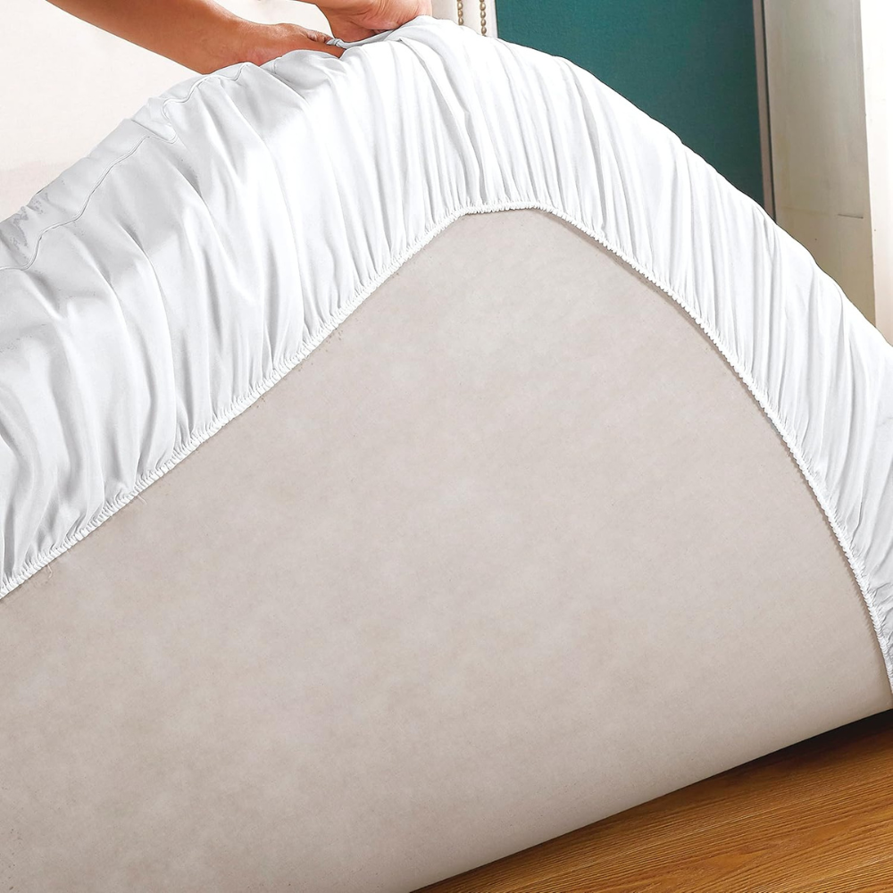 Premium Twin Mattress Topper – 4-Inch Thick, Soft Microfiber, Washable, Pressure Relief, White-GCC Home Center