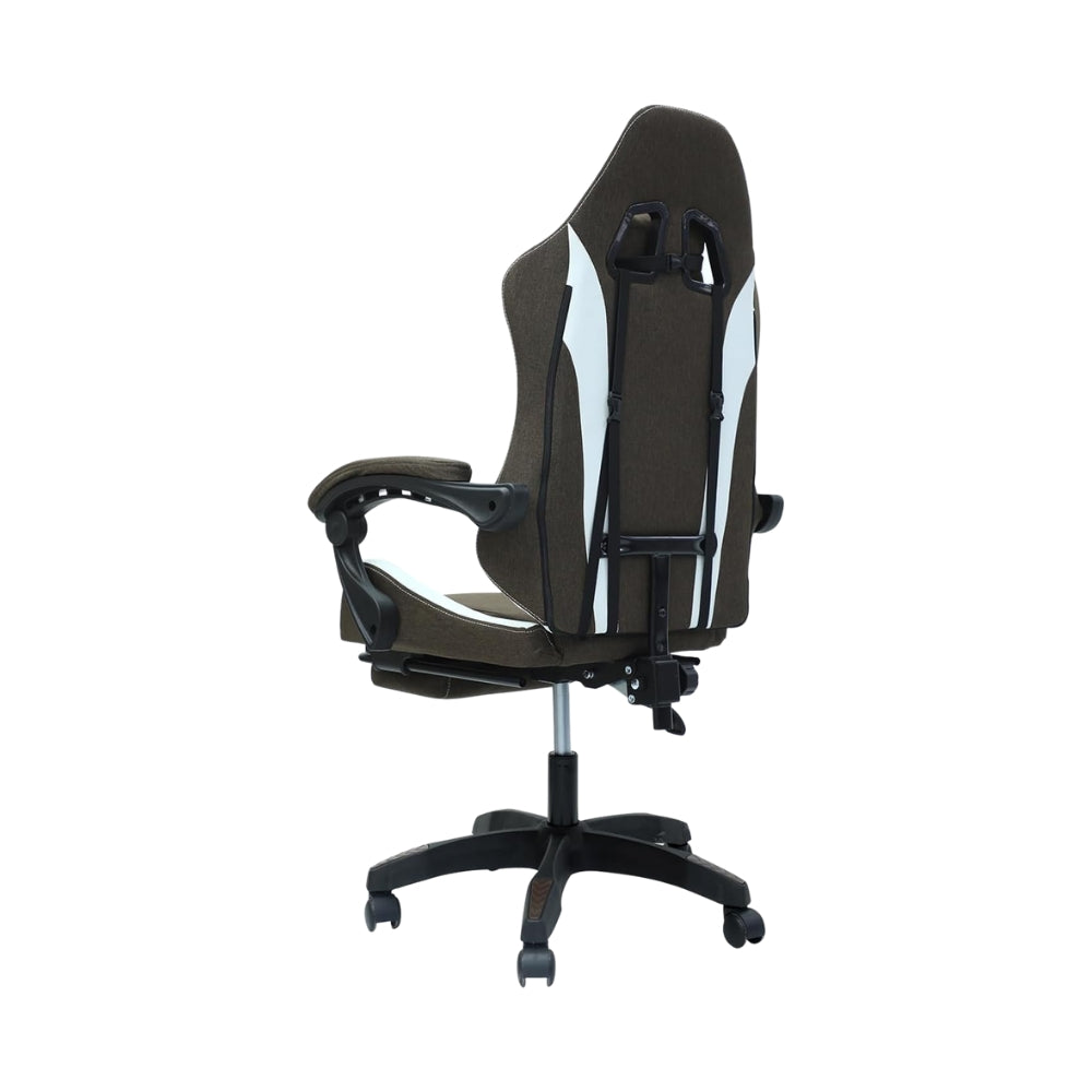Ergonomic Leather Gaming Chair with Reclining Back - 1-Year Warranty, Heavy-Duty Design, 150KG Capacity-GCC Home Center