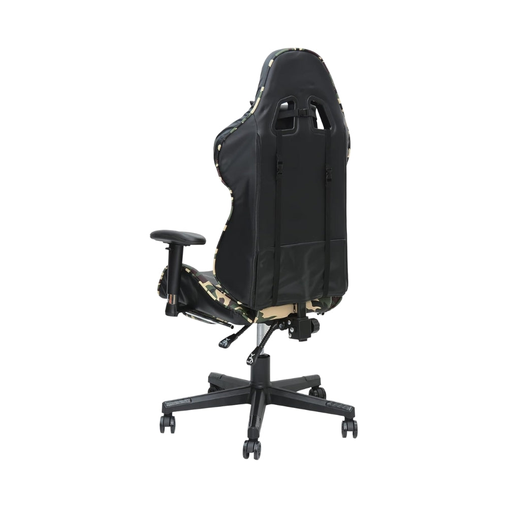 Ergonomic Gaming Chair with Reclining Back & Footrest - Faux Leather, 150KG Capacity, 1-Year Warranty-GCC Home Center