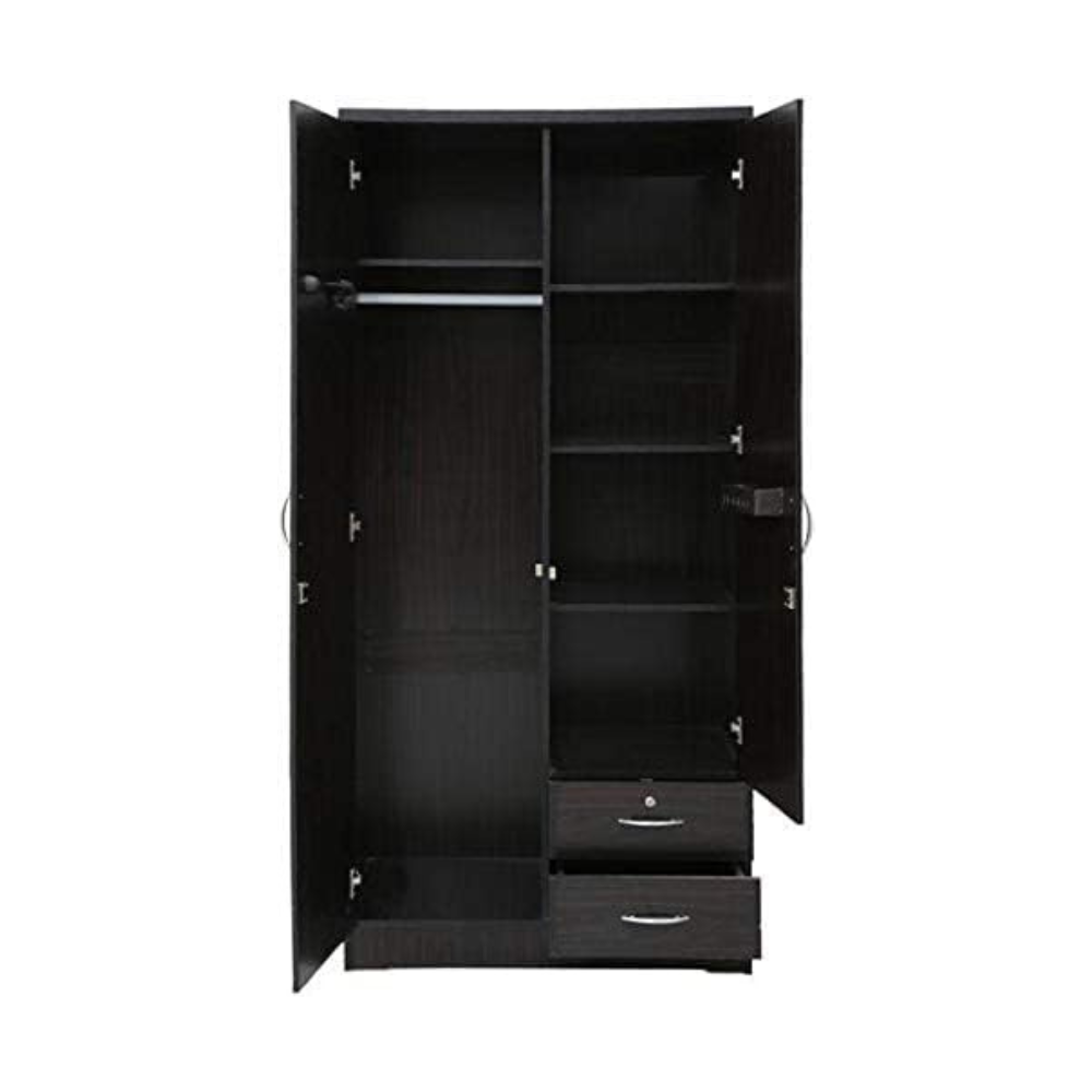 Wooden Wardrobe for Clothes Storage - Spacious 2-Door Design, DIY Assembly with Delivery Included-GCC Home Center