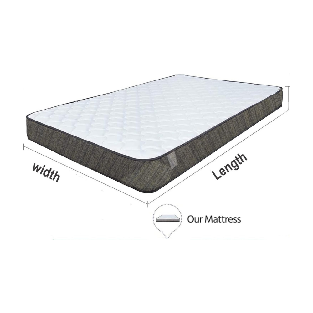 Orthopedic Super King Size Memory Foam Mattress - Hypoallergenic, Medium Firm, Pressure Relief, and Breathable Comfort-GCC Home Center
