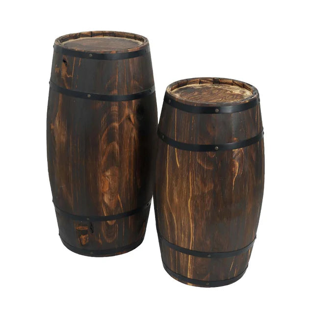 Wooden Decorative Barrel, Garden Decoration-GCC Home Center