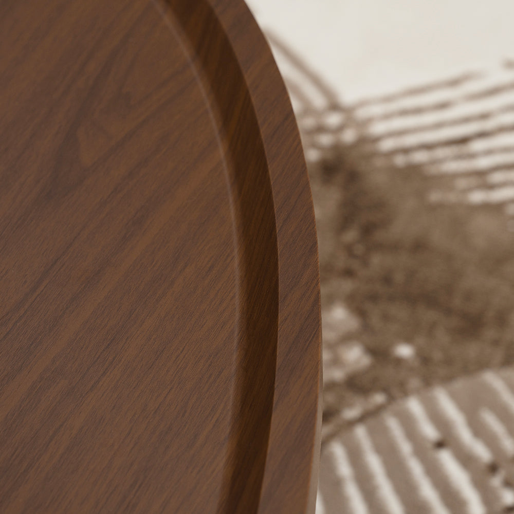 Walnut & Black Coffee Table