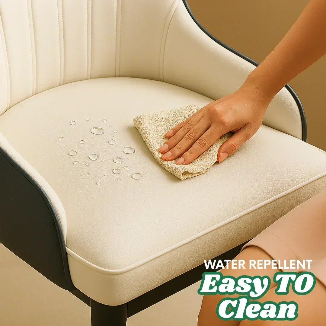 Luxury Steel Base Round Dining Table Set (6 Seater)