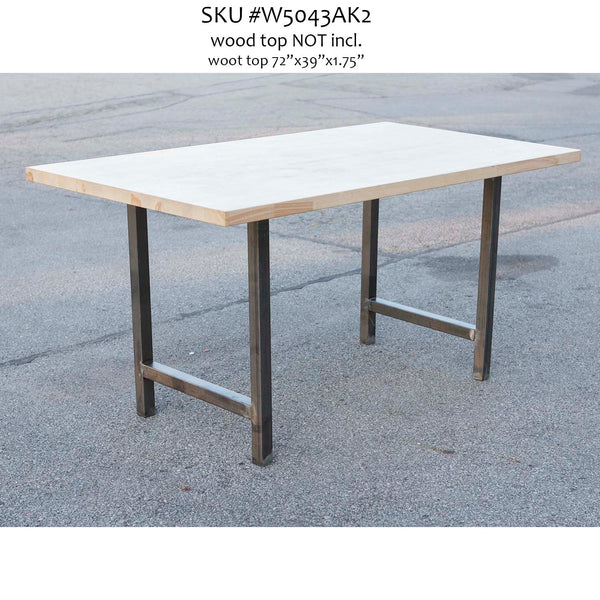 H Shaped Counter Height Dining Table Legs, 1 Pair-GCC Home Center