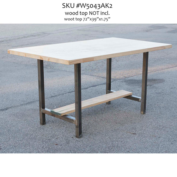 H Shaped Counter Height Dining Table Legs, 1 Pair-GCC Home Center