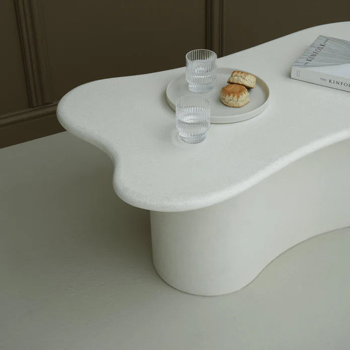 Elegant White Tone Coffee Table