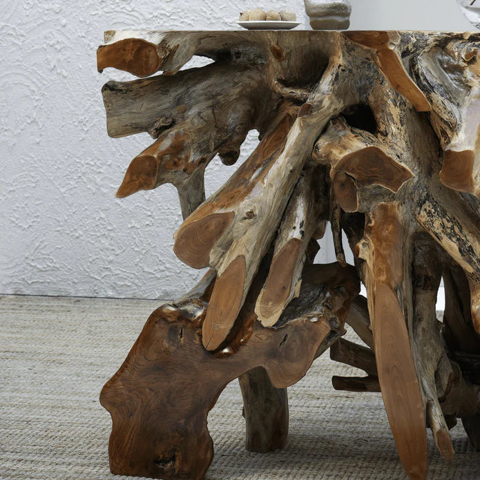 Luxury Natura Teak Root Console/Coffee Table