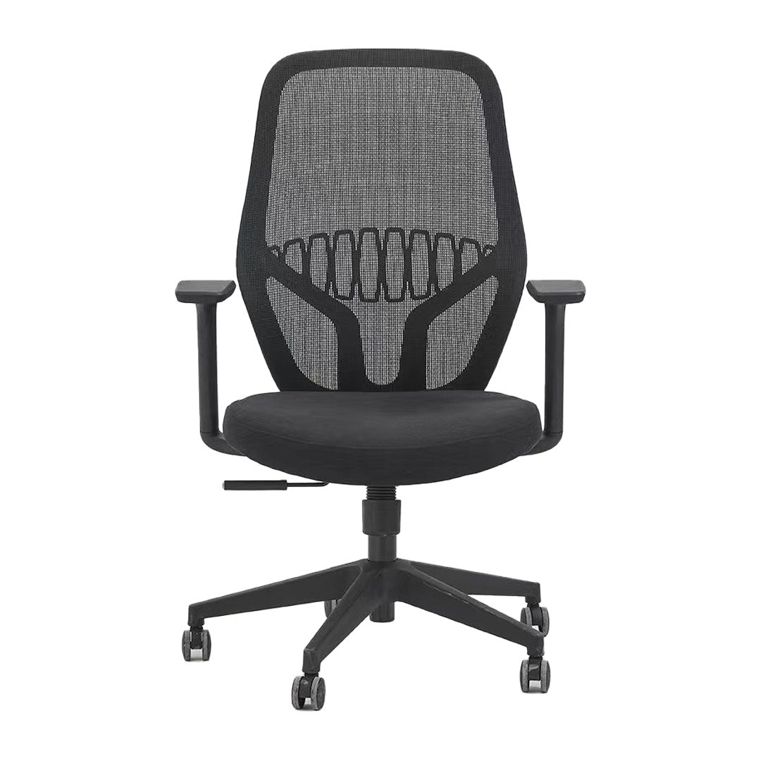 Ergonomic Low Back Office Chair With Height Adjustable And Adjustable Arm Rest-GCC Home Center