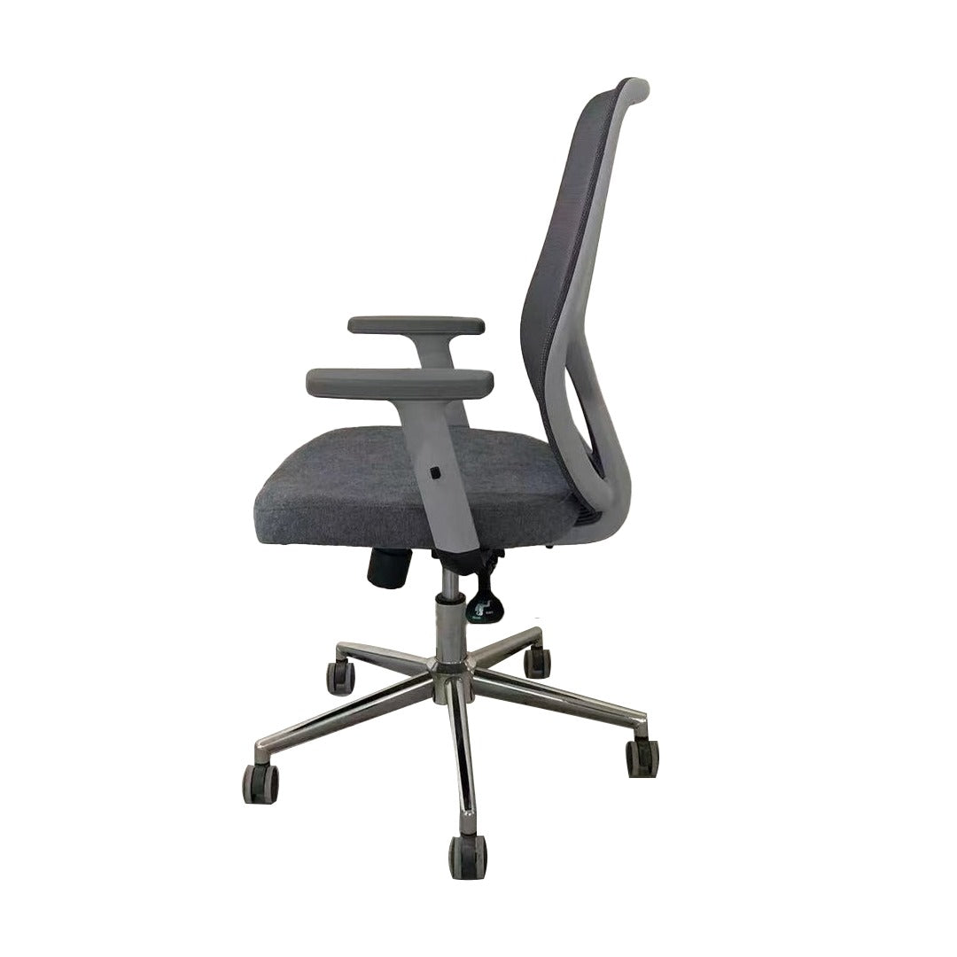 Ergonomic Low Back Office Chair With Height Adjustable And Adjustable Arm Rest-GCC Home Center
