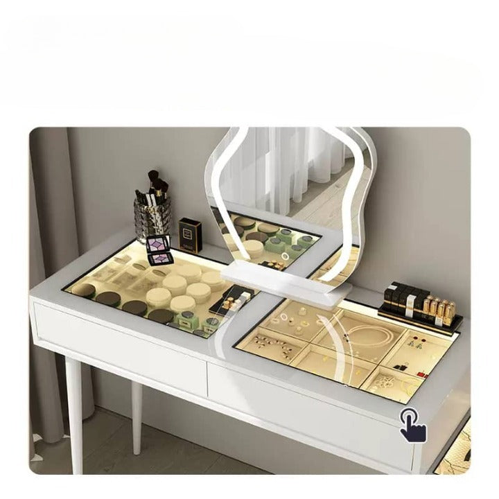 Modern Dressing Table Set, Vanity Desk for Bedroom-GCC Home Center