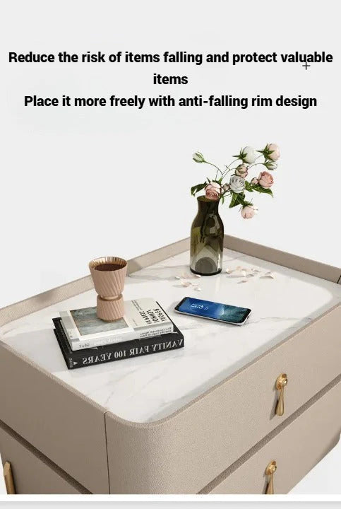 Nightstand Bedside Table, Solid Wood Bedroom Side Table-GCC Home Center