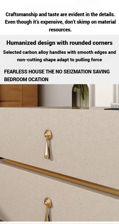 Nightstand Bedside Table, Solid Wood Bedroom Side Table-GCC Home Center