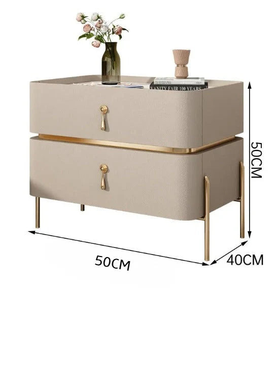 Nightstand Bedside Table, Solid Wood Bedroom Side Table-GCC Home Center