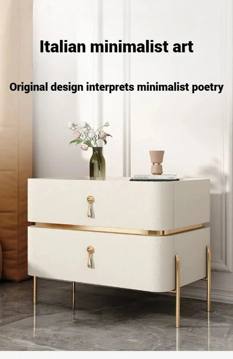 Nightstand Bedside Table, Solid Wood Bedroom Side Table-GCC Home Center