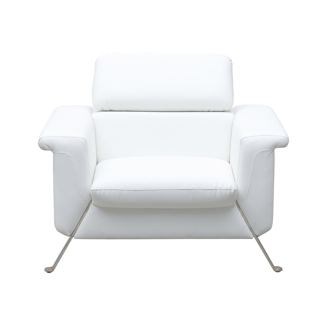 Luxurious PU Leather Office Sofa Set Metal Legs For Living Room And Office-GCC Home Center