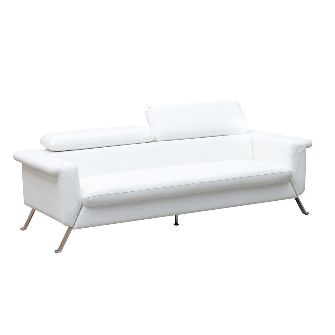 Luxurious PU Leather Office Sofa Set Metal Legs For Living Room And Office-GCC Home Center