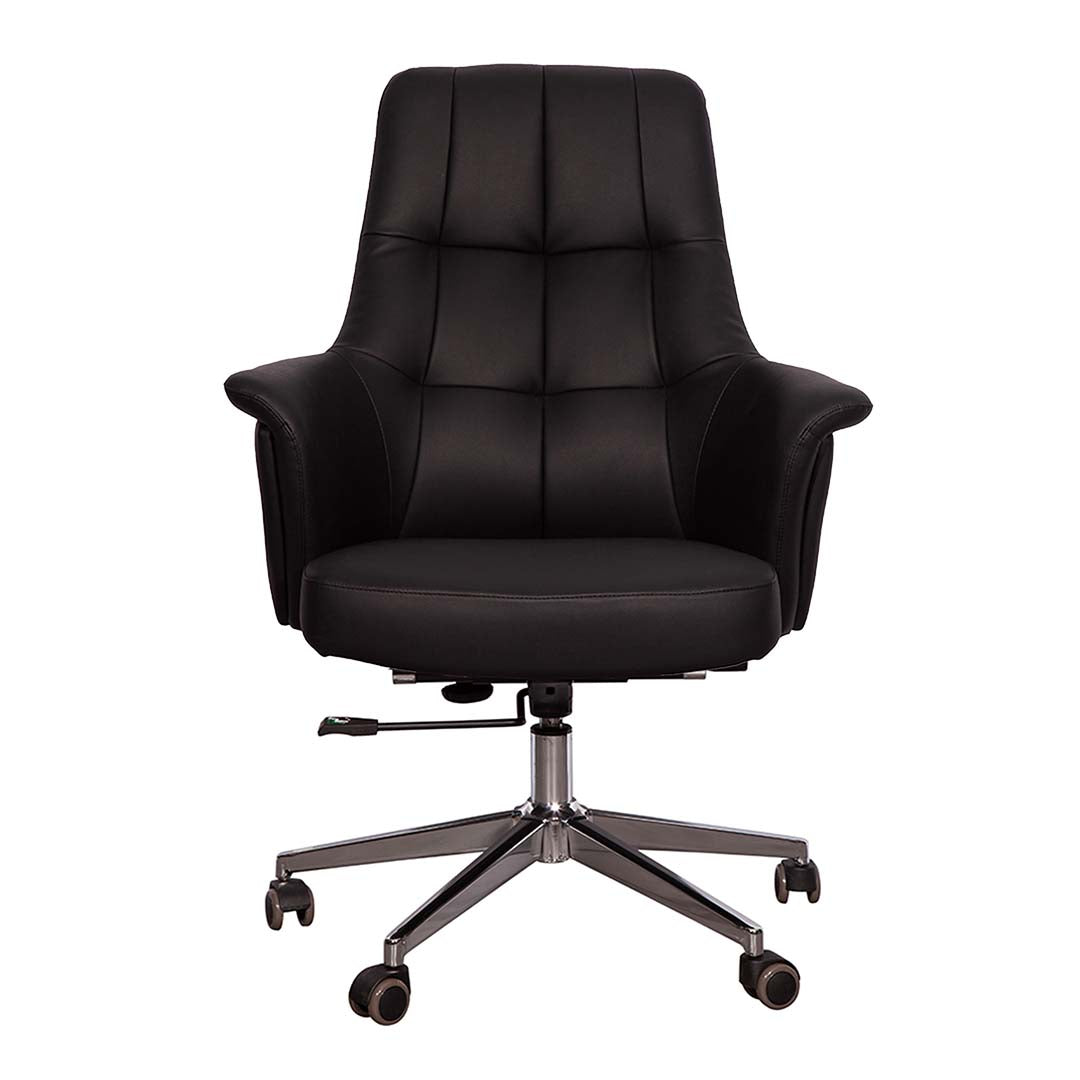 Luxury PU Leather Low Back Office Chair-GCC Home Center