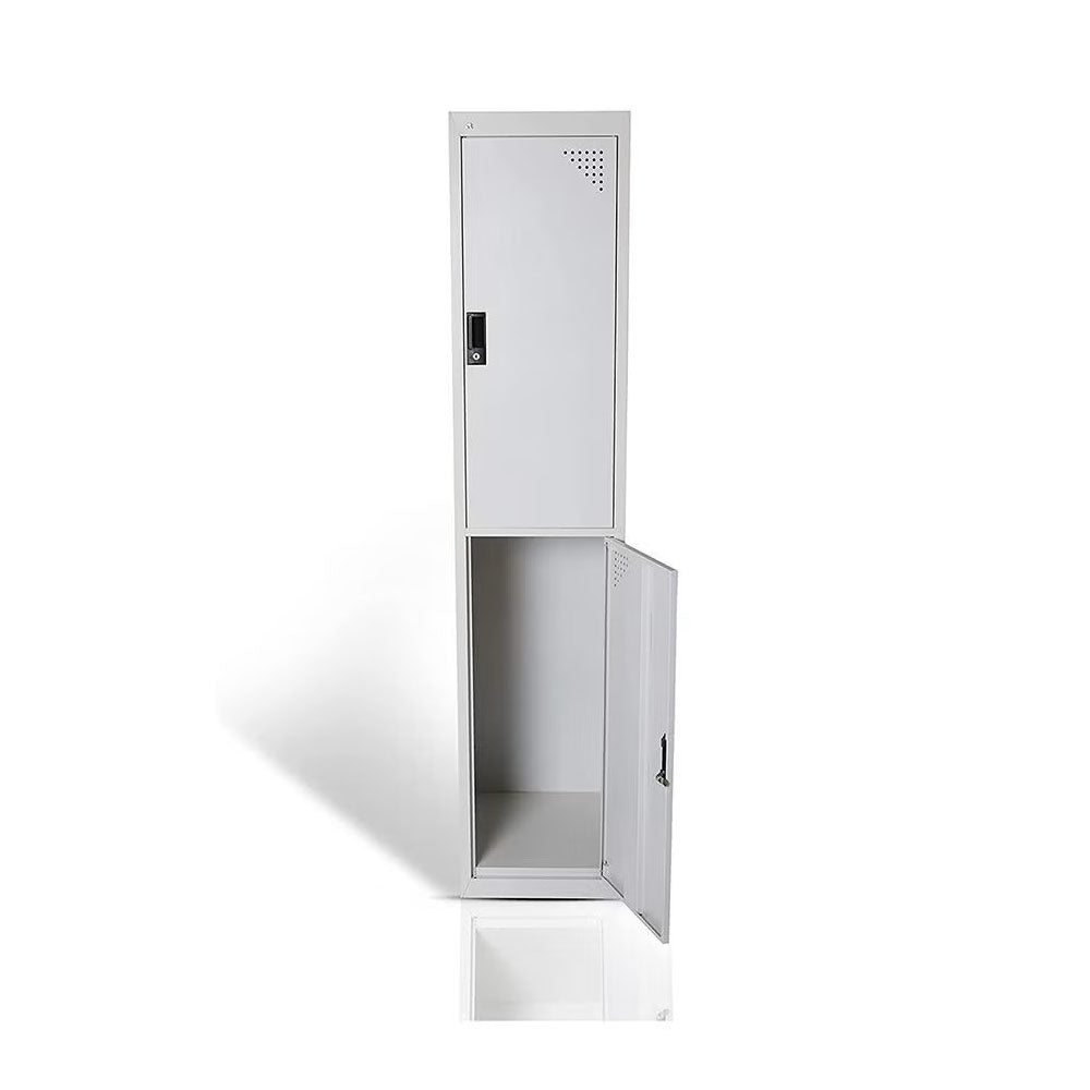 Durable 2-Door Steel Cabinet | Employee, Student, School, and Gym Locker with Ventilation-GCC Home Center