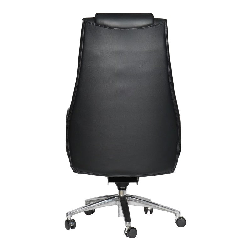 Probo Executive High Back Original Leather Chair (Black)-GCC Home Center
