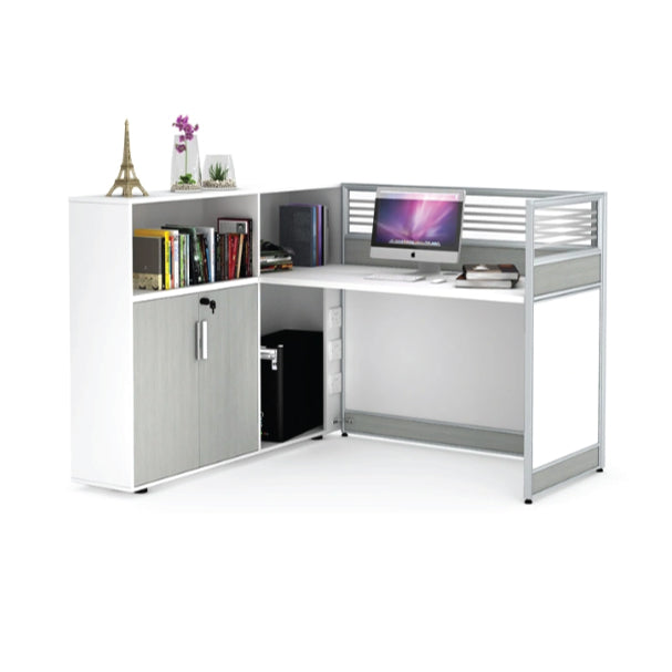 High-Quality 3-Person Workstation, Aluminum Frame