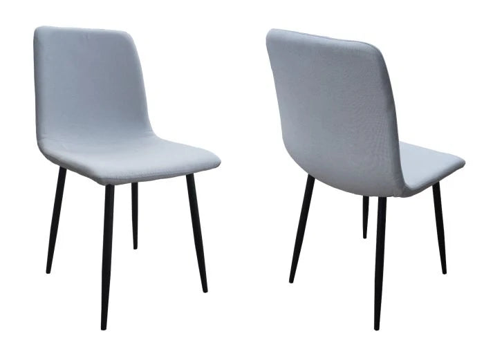 Fabric Cushion Grey Dining Chair for Kitchen, Living Room-GCC Home Center