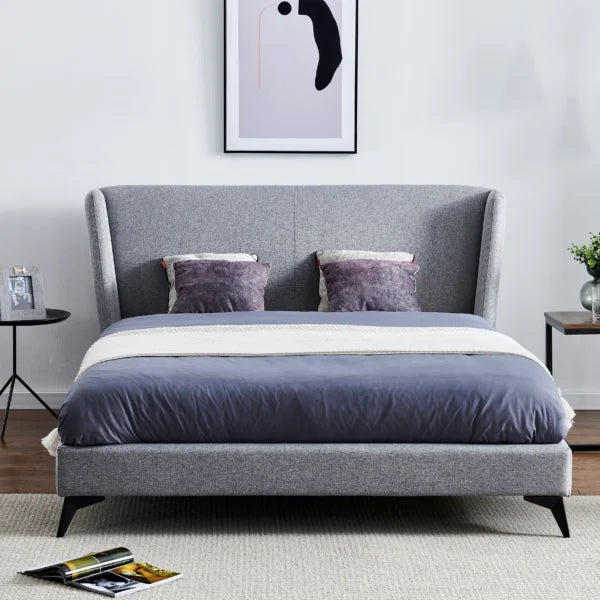 Amora King Bed – Grey