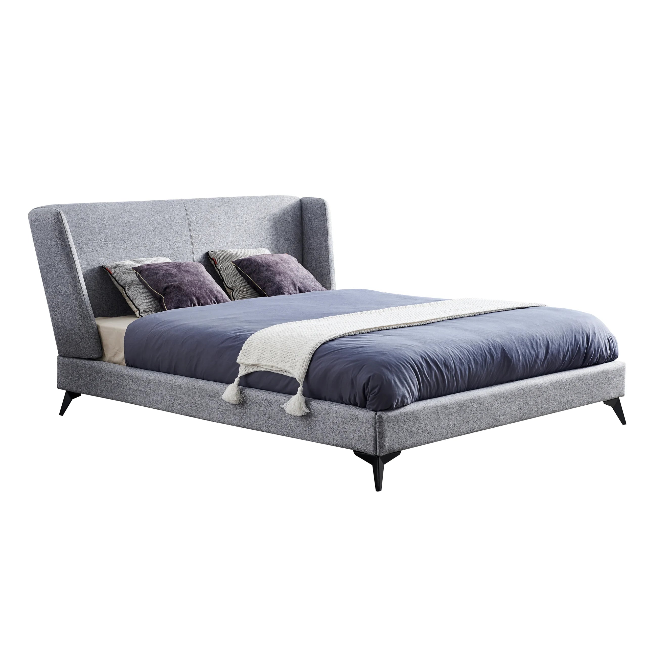 Amora King Bed – Grey