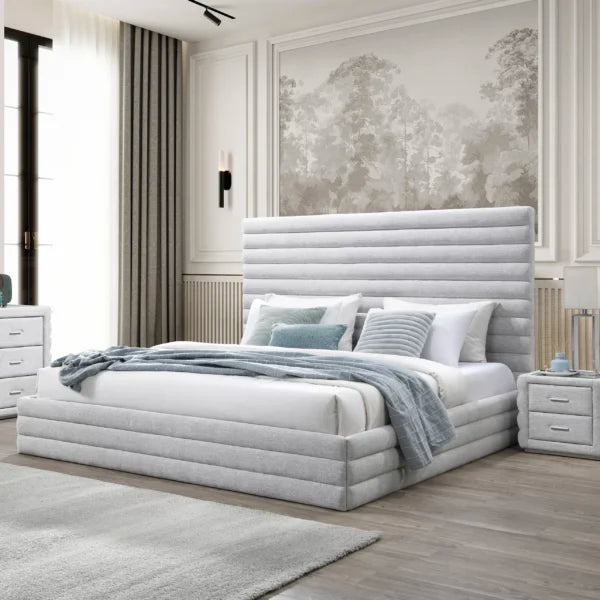 King Bed – Grey (180×202 cm)