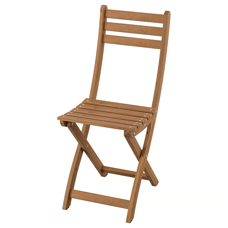 Outdoor Foldable Chair, Dark Brown