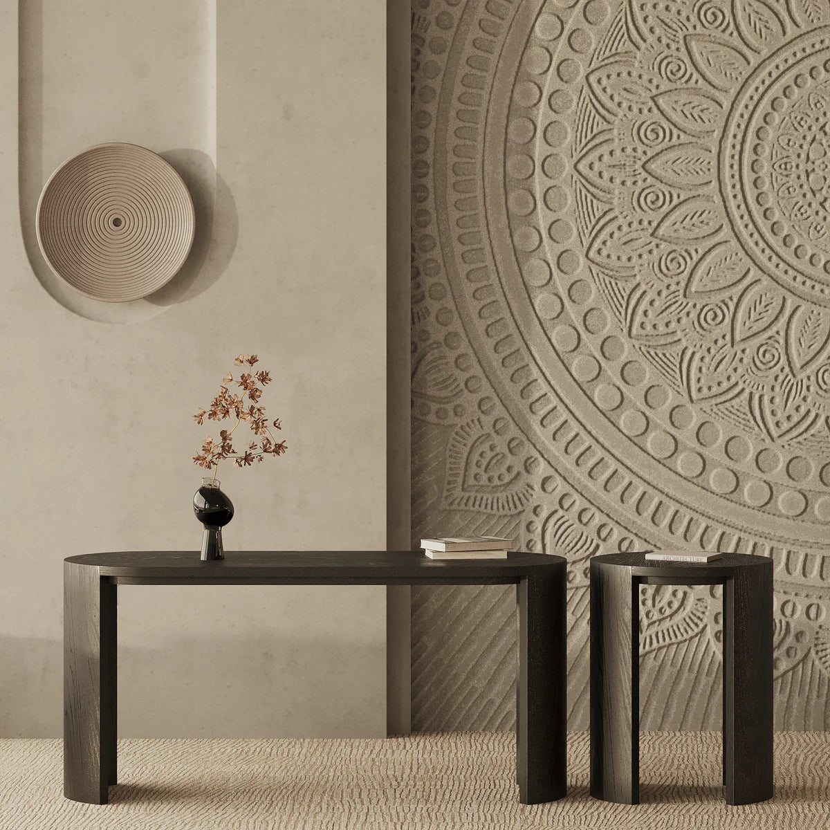 Coffee Table – 95 x 35 CM | Modern Oak Veneer Design