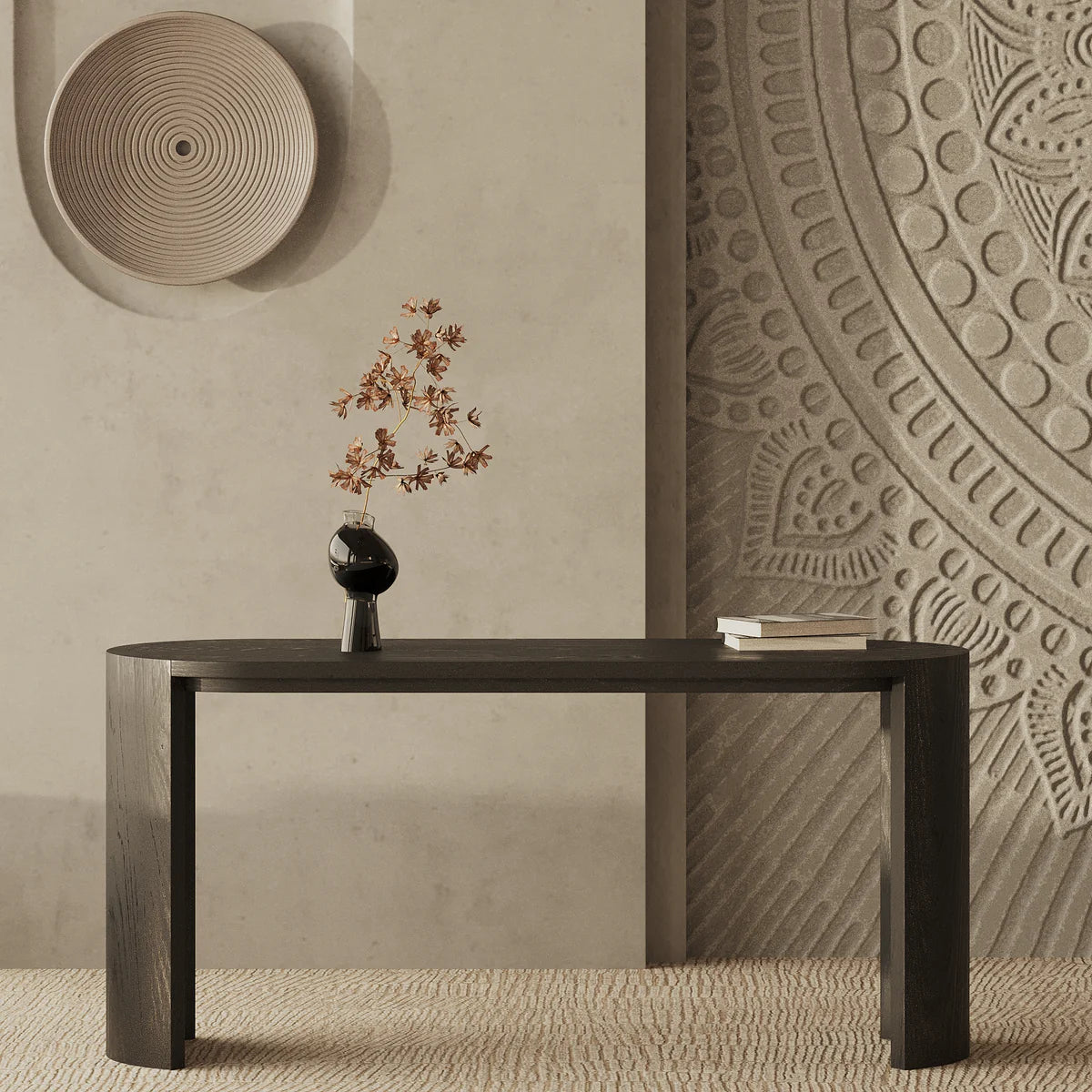 Coffee Table – 95 x 35 CM | Modern Oak Veneer Design