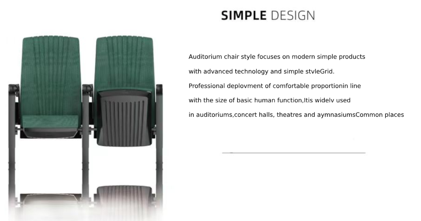 Auditorium Chair – Theater & Cinema Seating with Optional Tablet Arm