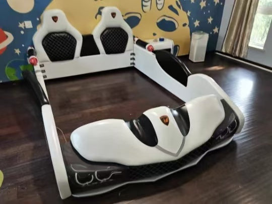 COOLBABY ZLJ1127 Children's Bed Boys Bed Car Style Single Bed-GCC Home Center