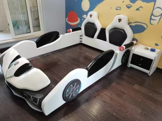 COOLBABY ZLJ1127 Children's Bed Boys Bed Car Style Single Bed-GCC Home Center