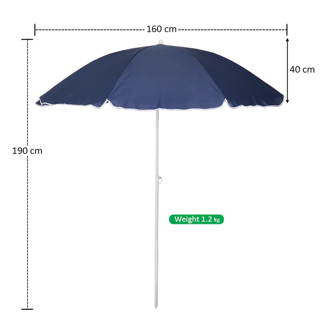 Small Patio Outdoor/ Beach Umbrella without Base