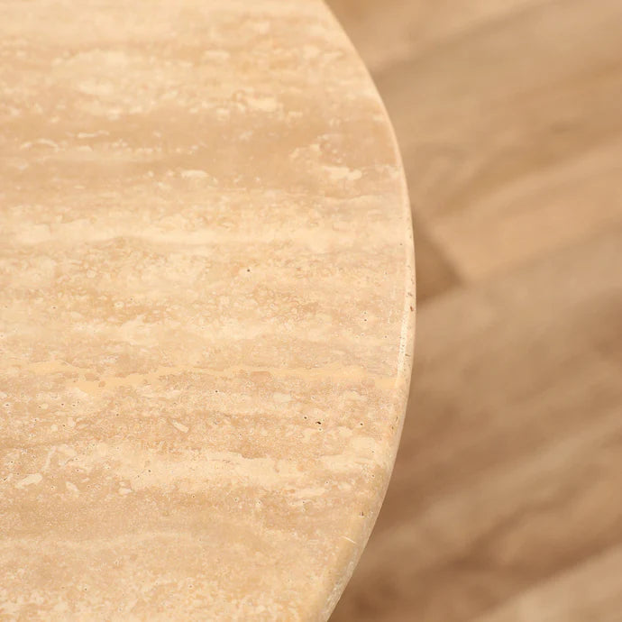 Florence Marble Side Table with Natural Elegance