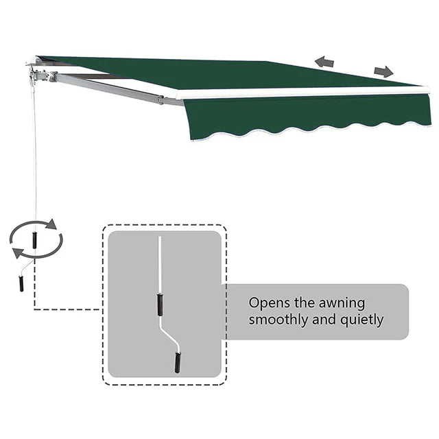 Outdoor Deck Canopy Shelter 3m x 2m-GCC Home Center