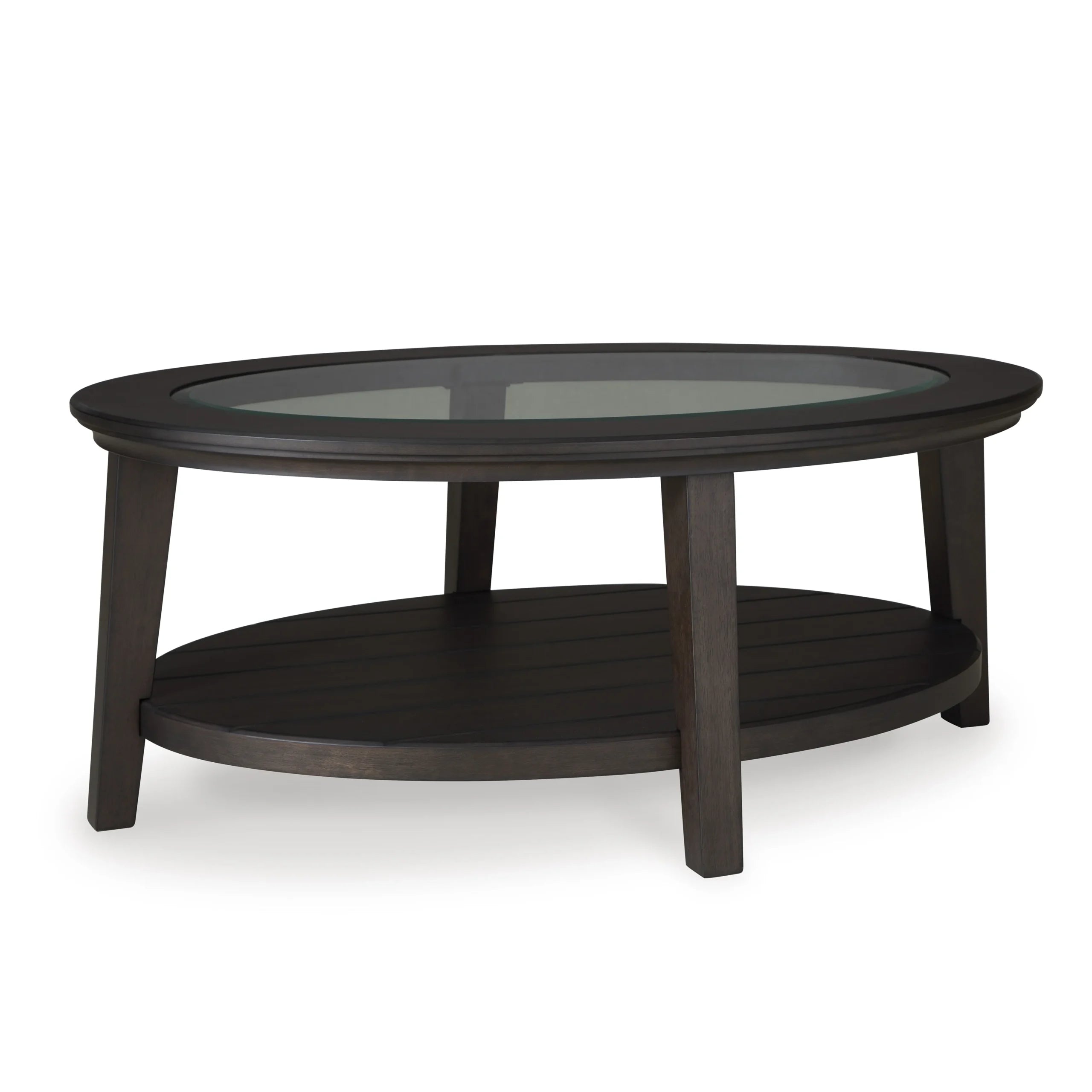 Cocktail Coffee Table - Traditional Glass Inset Coffee Table