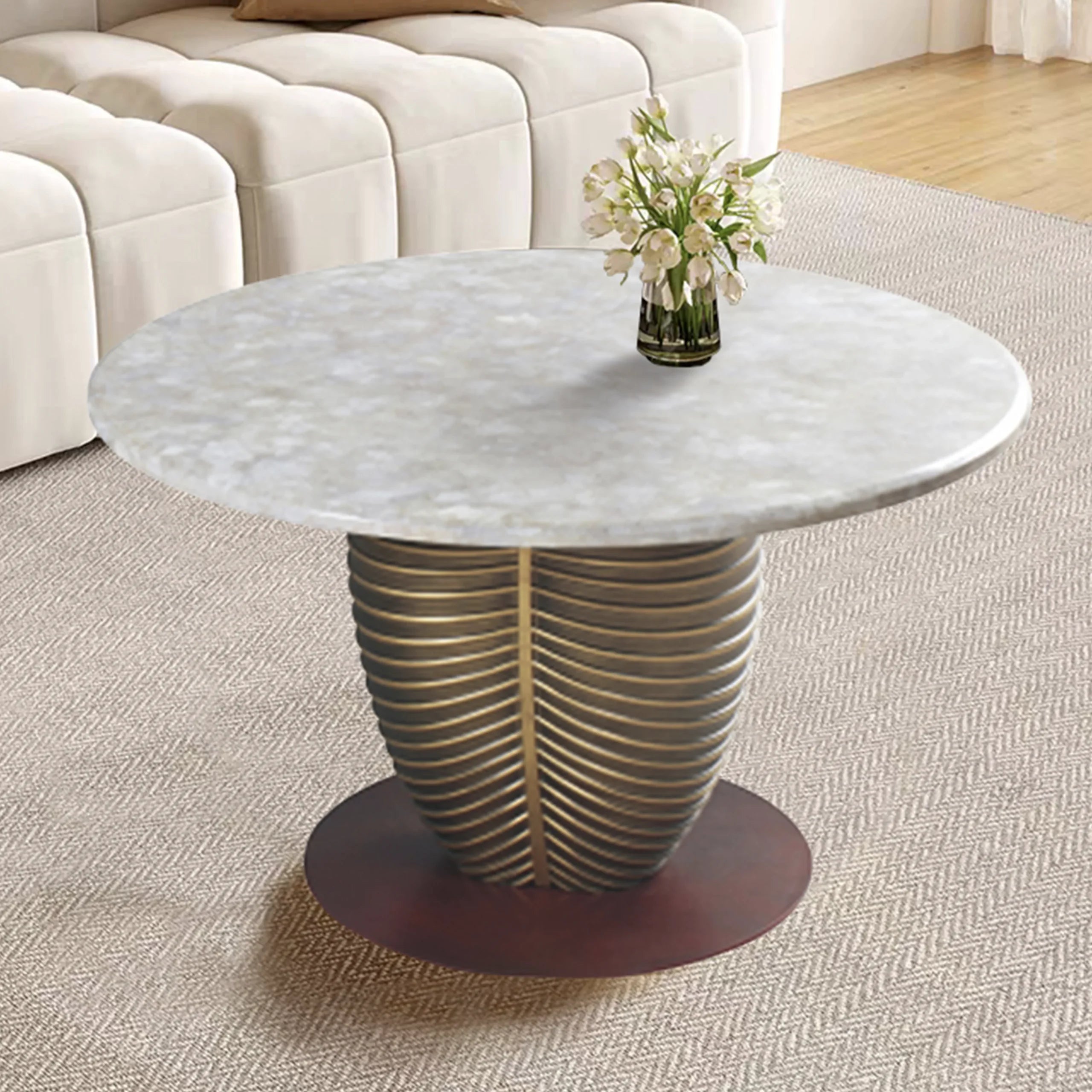Round Coffee Table - Sleek Simplicity for Modern Living