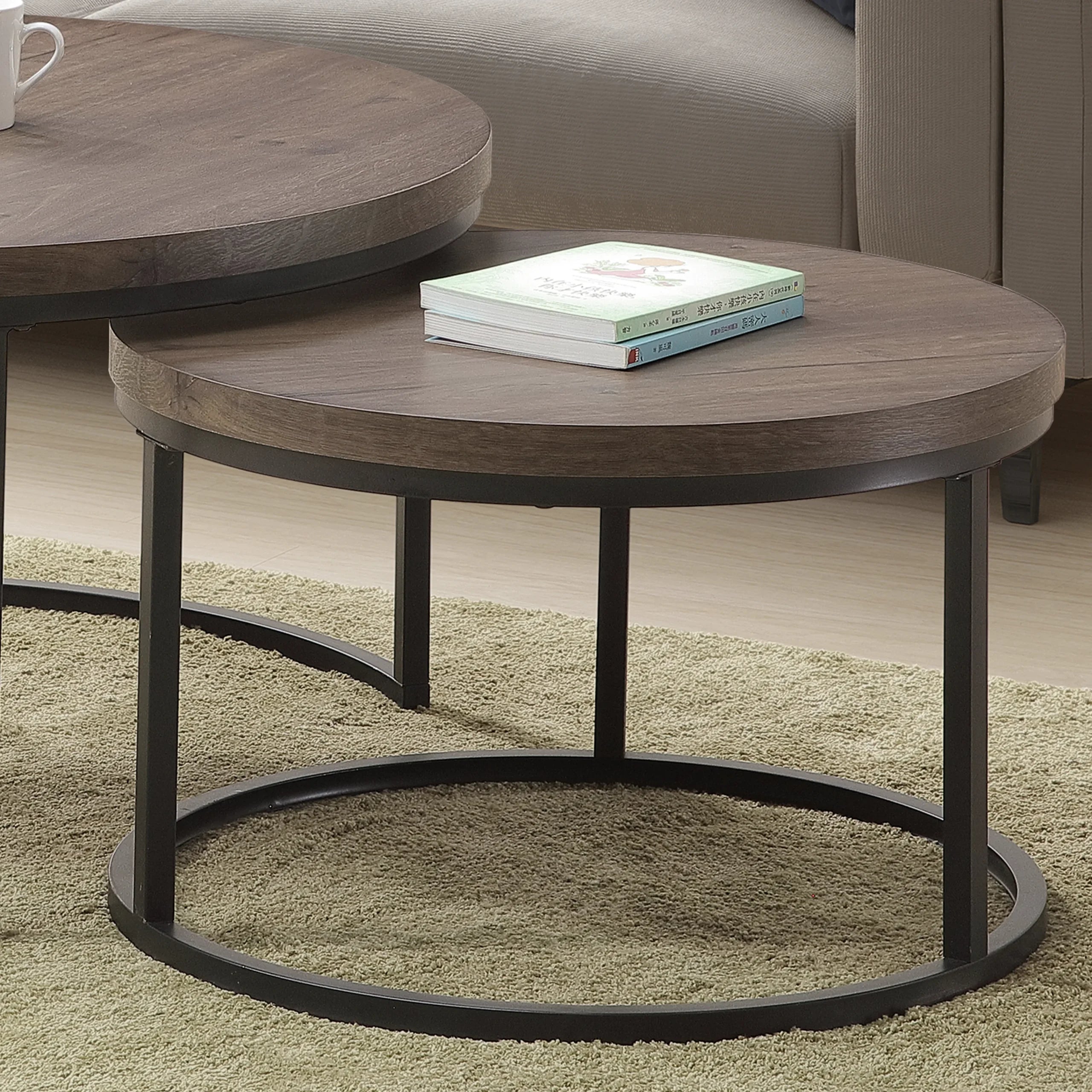 Nesting Coffee Table – Smoked Oak
